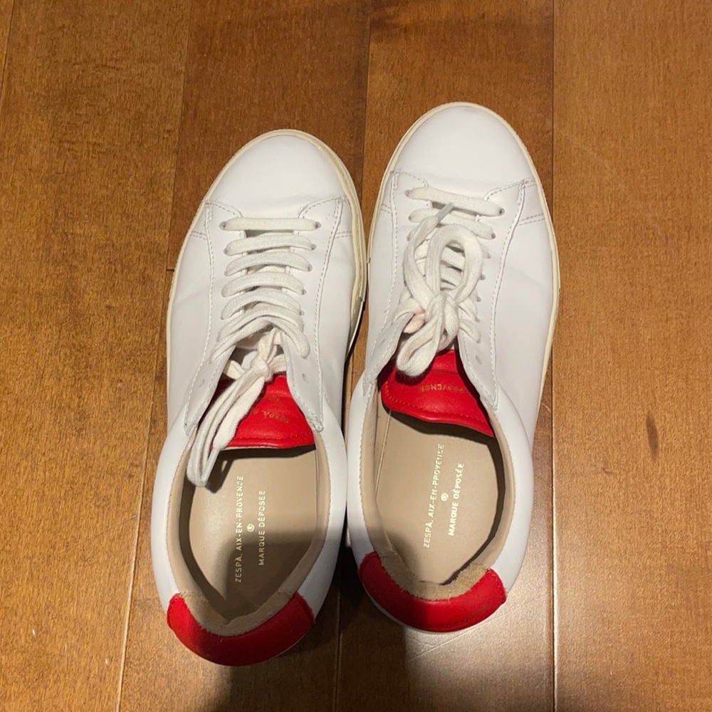zespa aix-en-provence size 37 white sneakers